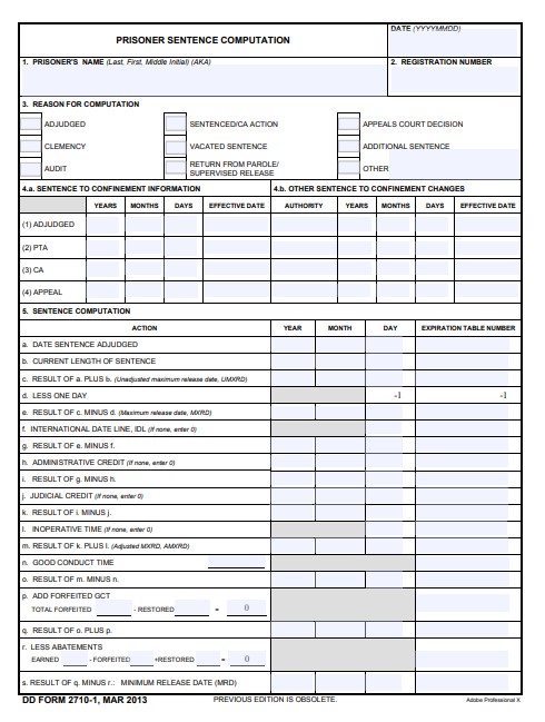 Download dd Form 2710-1