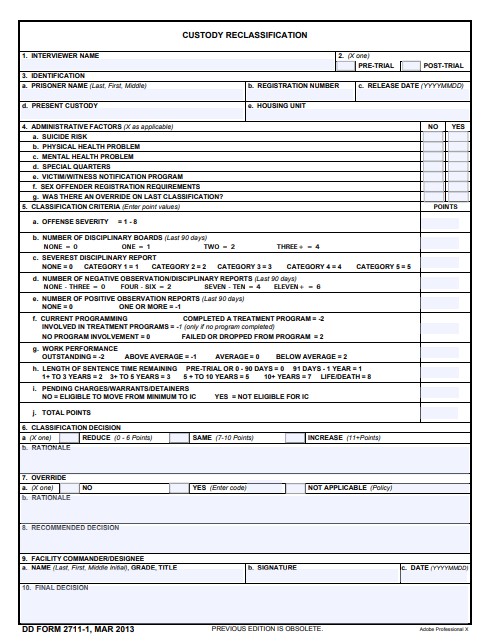 Download dd Form 2711-1