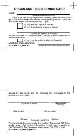 Download dd Form 2731