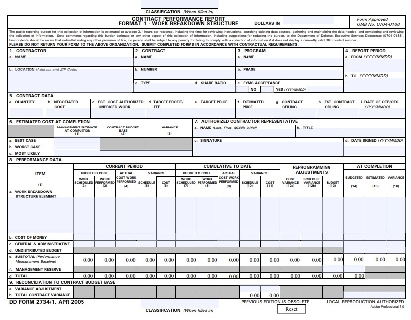 Download dd Form 2734/1