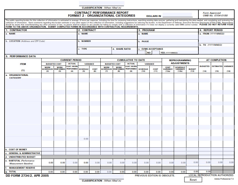 Download dd Form 2734/2