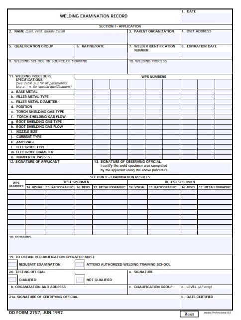 Download dd Form 2757