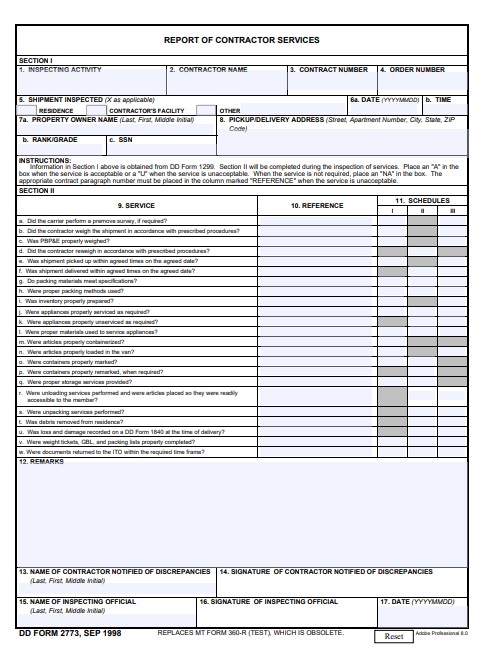 Download dd Form 2773