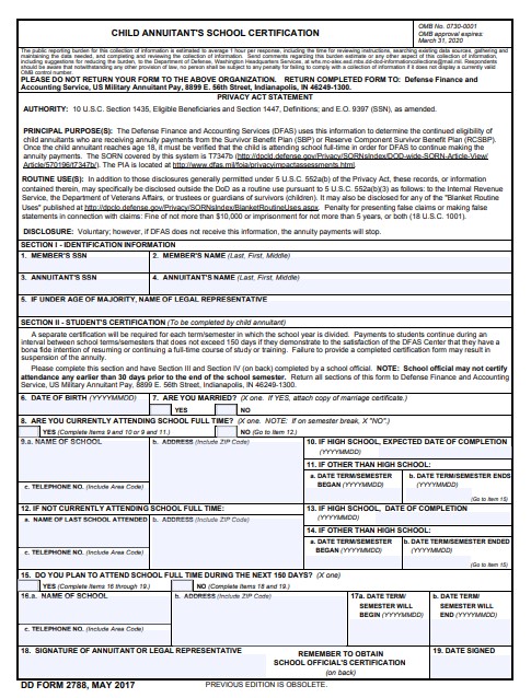 Download dd Form 2788