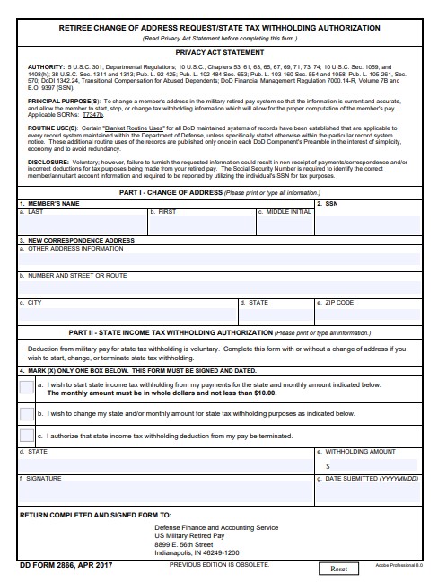 Download dd Form 2866