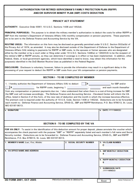 Download dd Form 2891