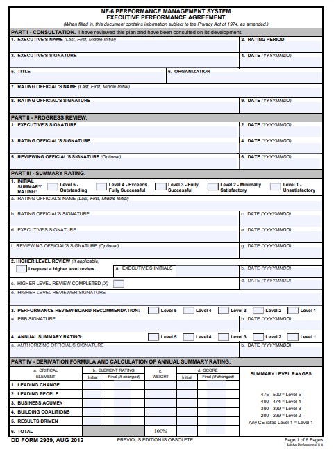 Download dd Form 2939