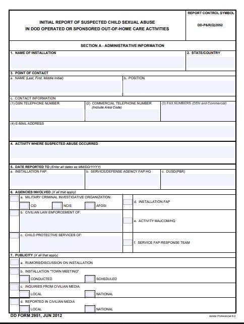 Download dd Form 2951