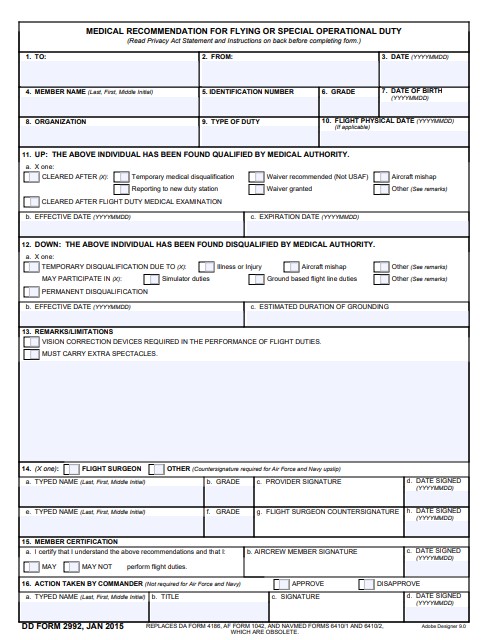 Download dd Form 2992