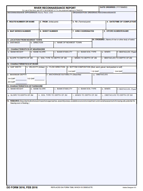 Download dd Form 3016