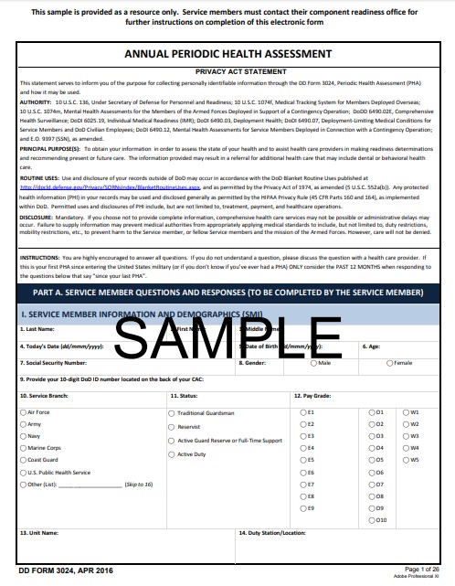 Download dd Form 3024