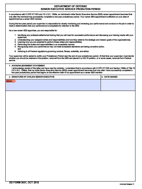 Download dd Form 3031