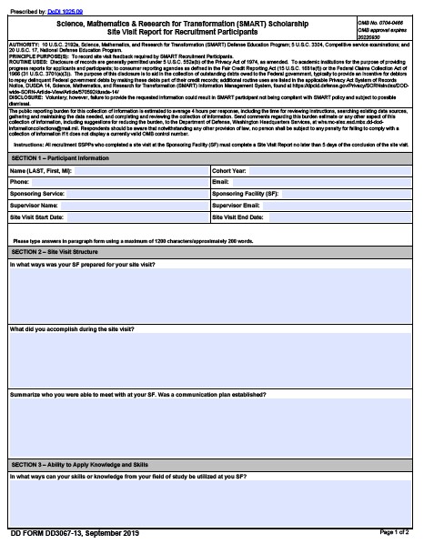 Download dd Form 3067-13