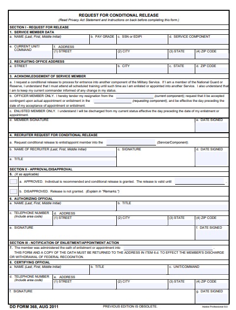 Download dd Form 368