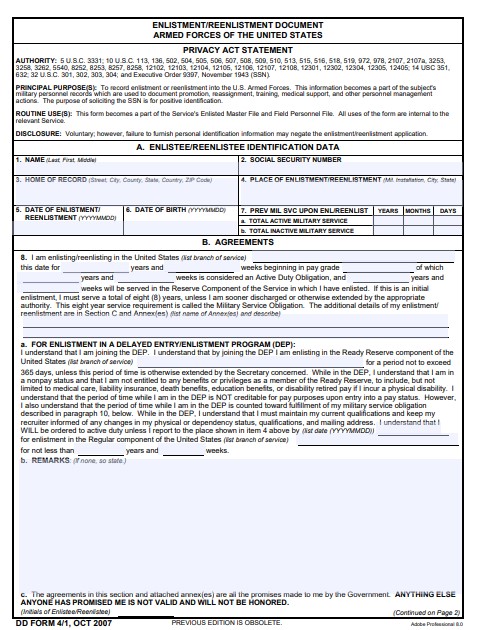 Download dd Form 4