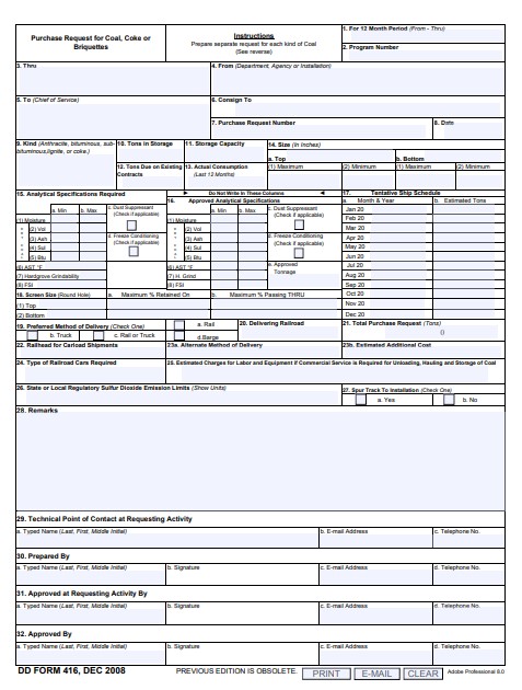 Download dd Form 416