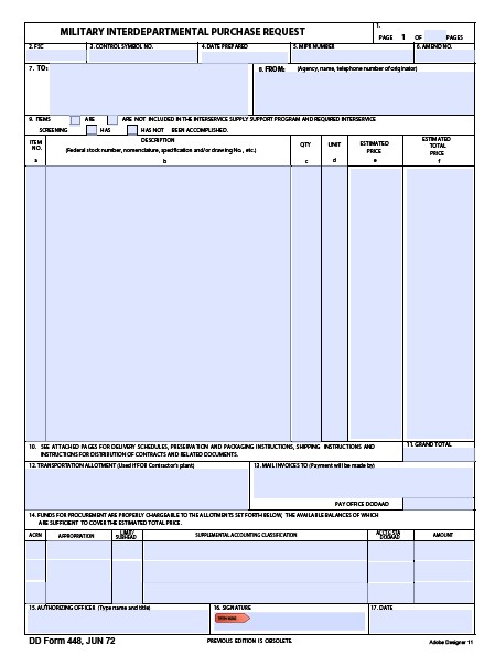 Download dd Form 448