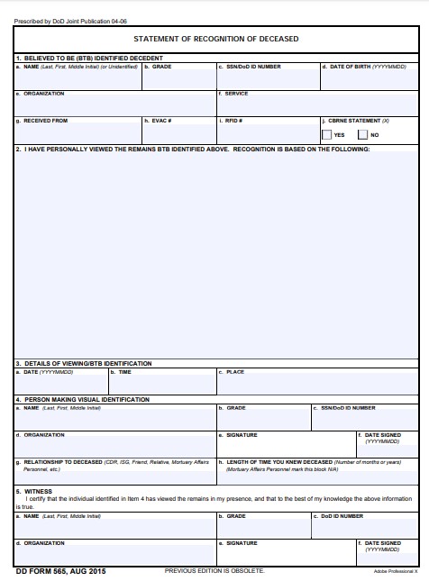 Download dd Form 565