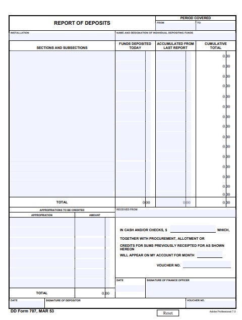 Download dd Form 707