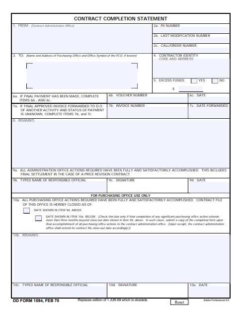 Download dd Form 1594