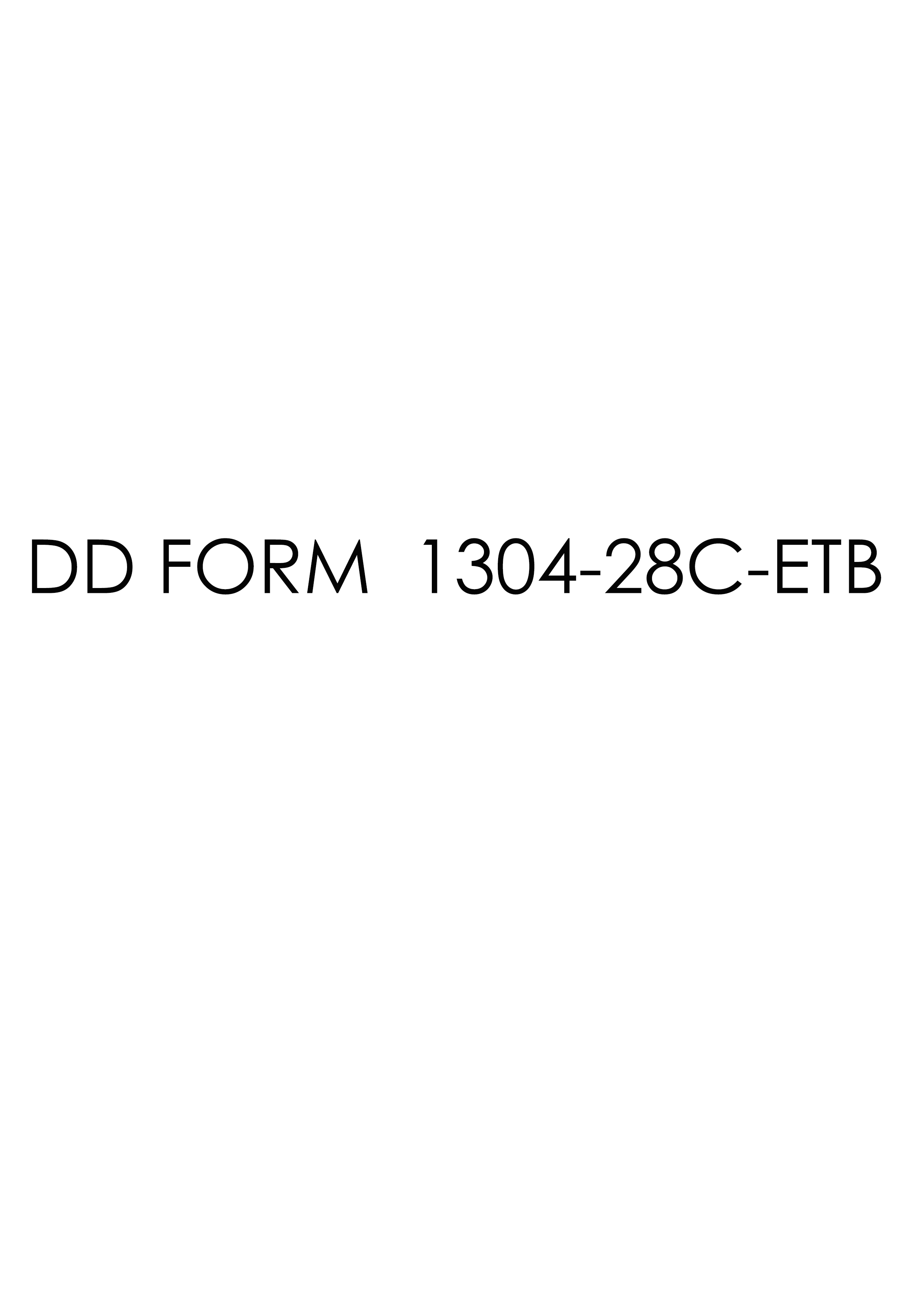 Download dd Form 1304-28C-ETB