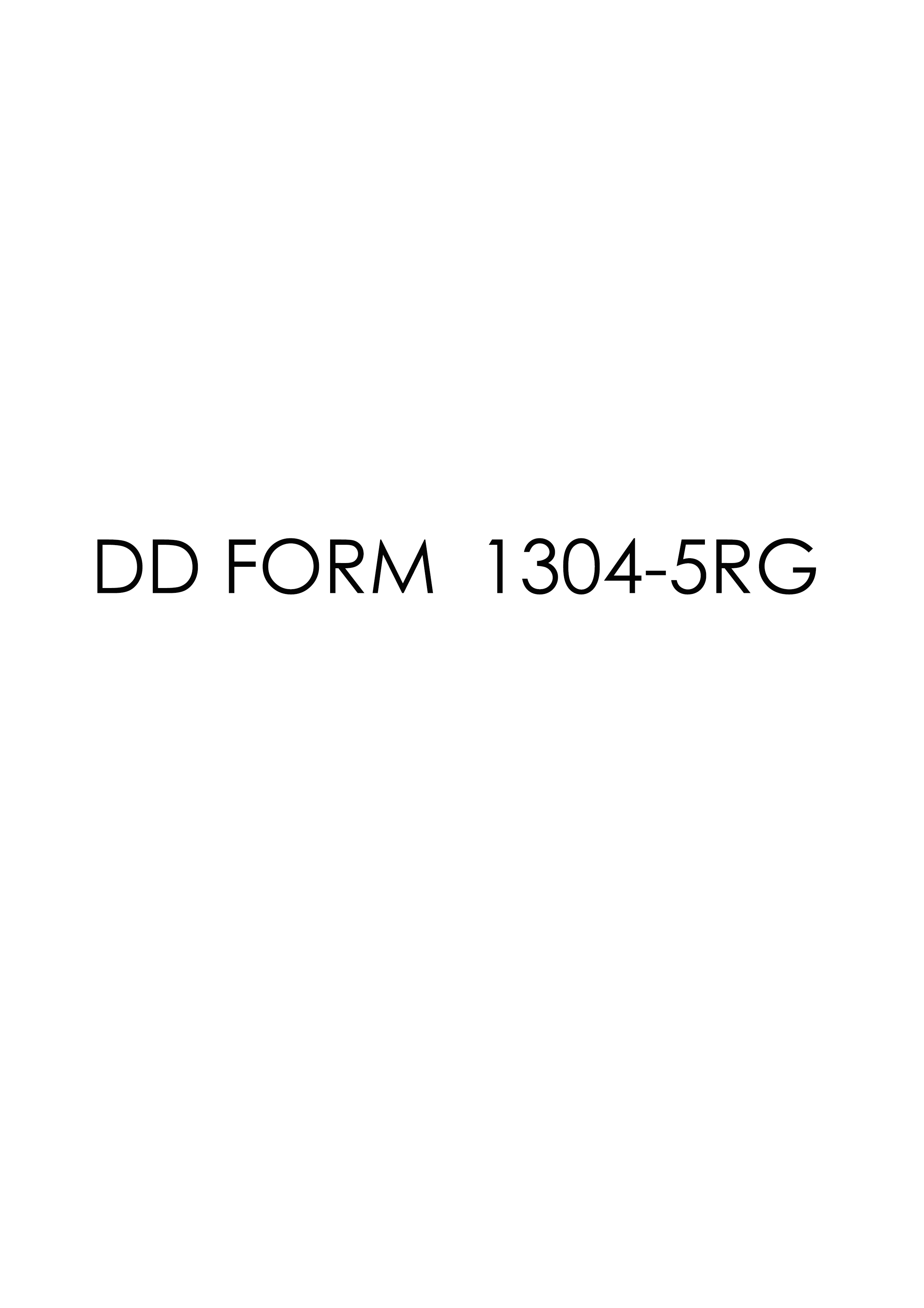 Download dd Form 1304-5RG