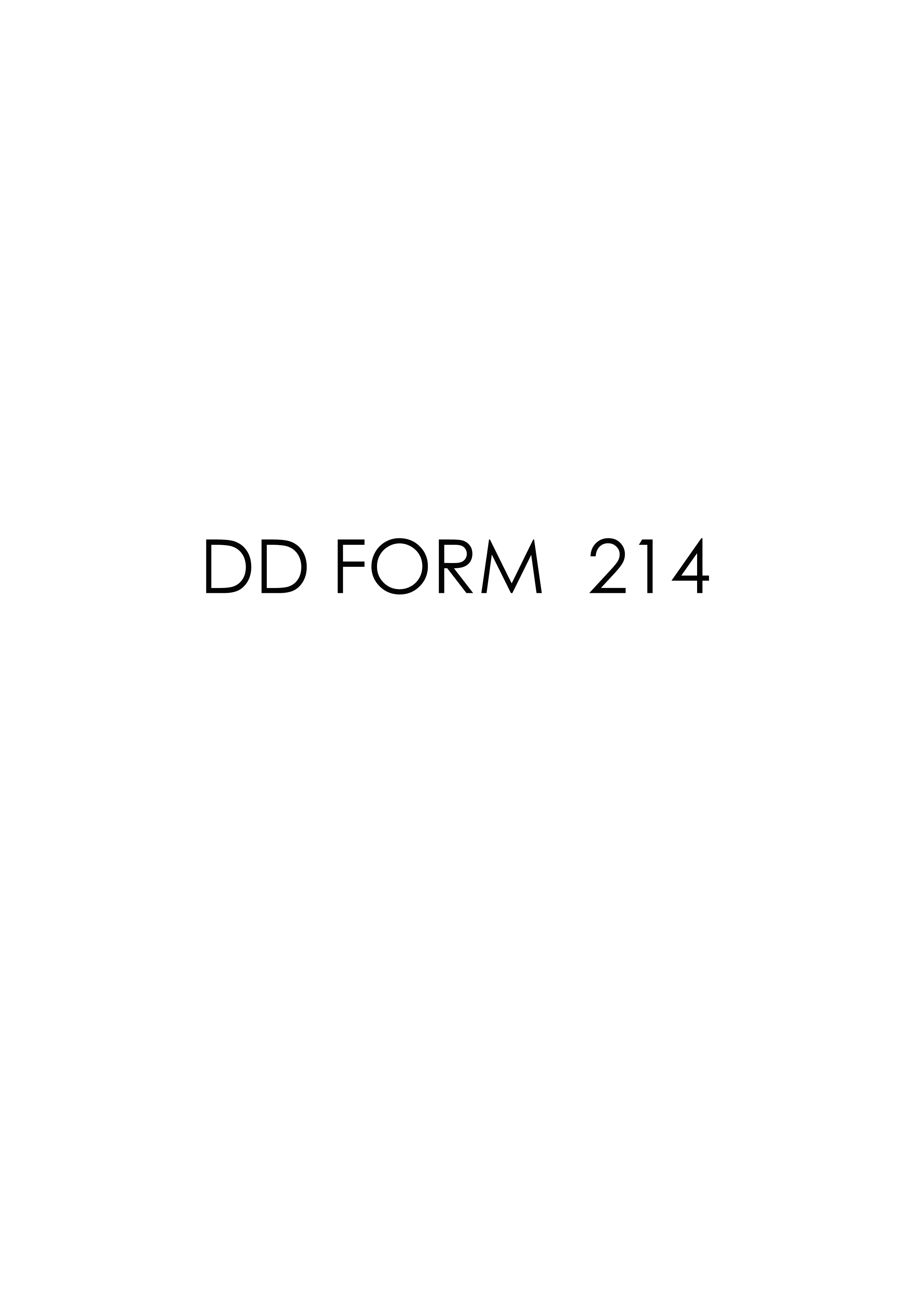 Download dd Form 214