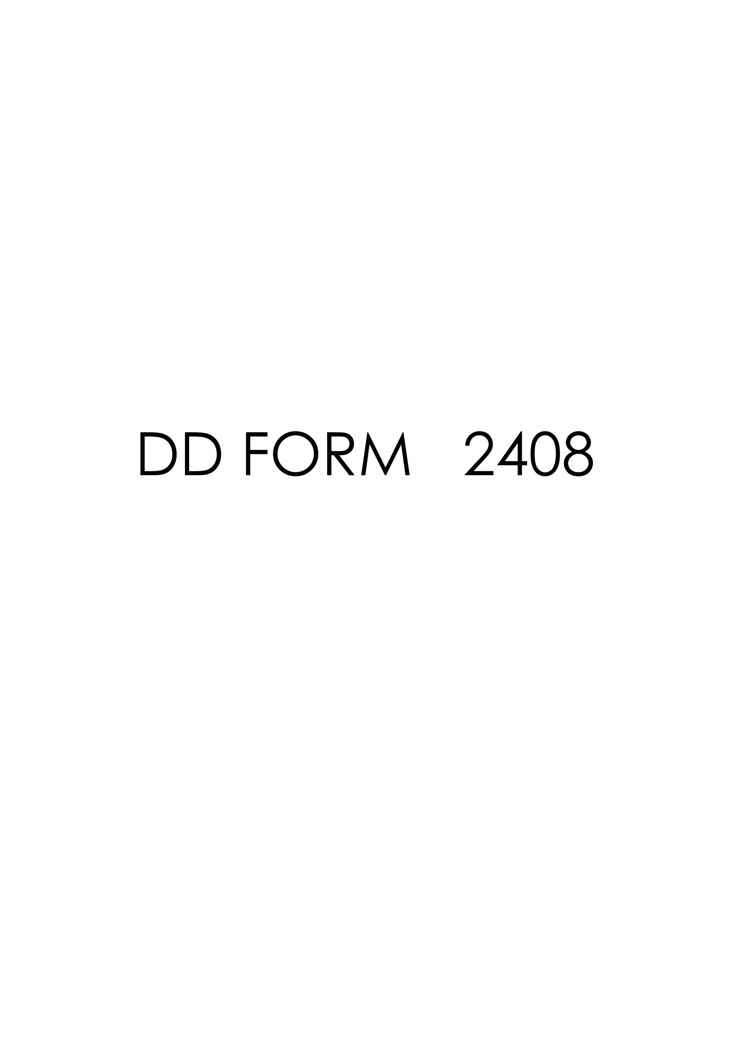 Download dd Form 2408