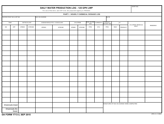 DA Form 1713-3 form preview