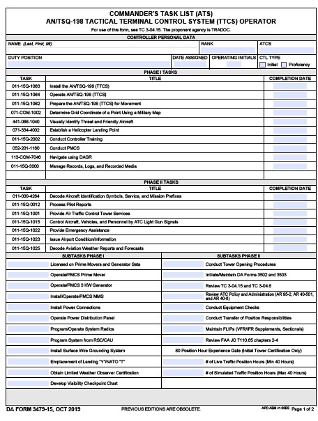DA Form 3479-15 form preview