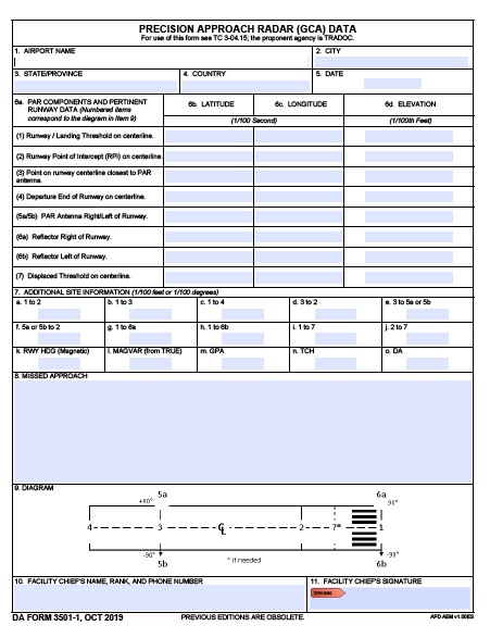 DA Form 3501-1 form preview