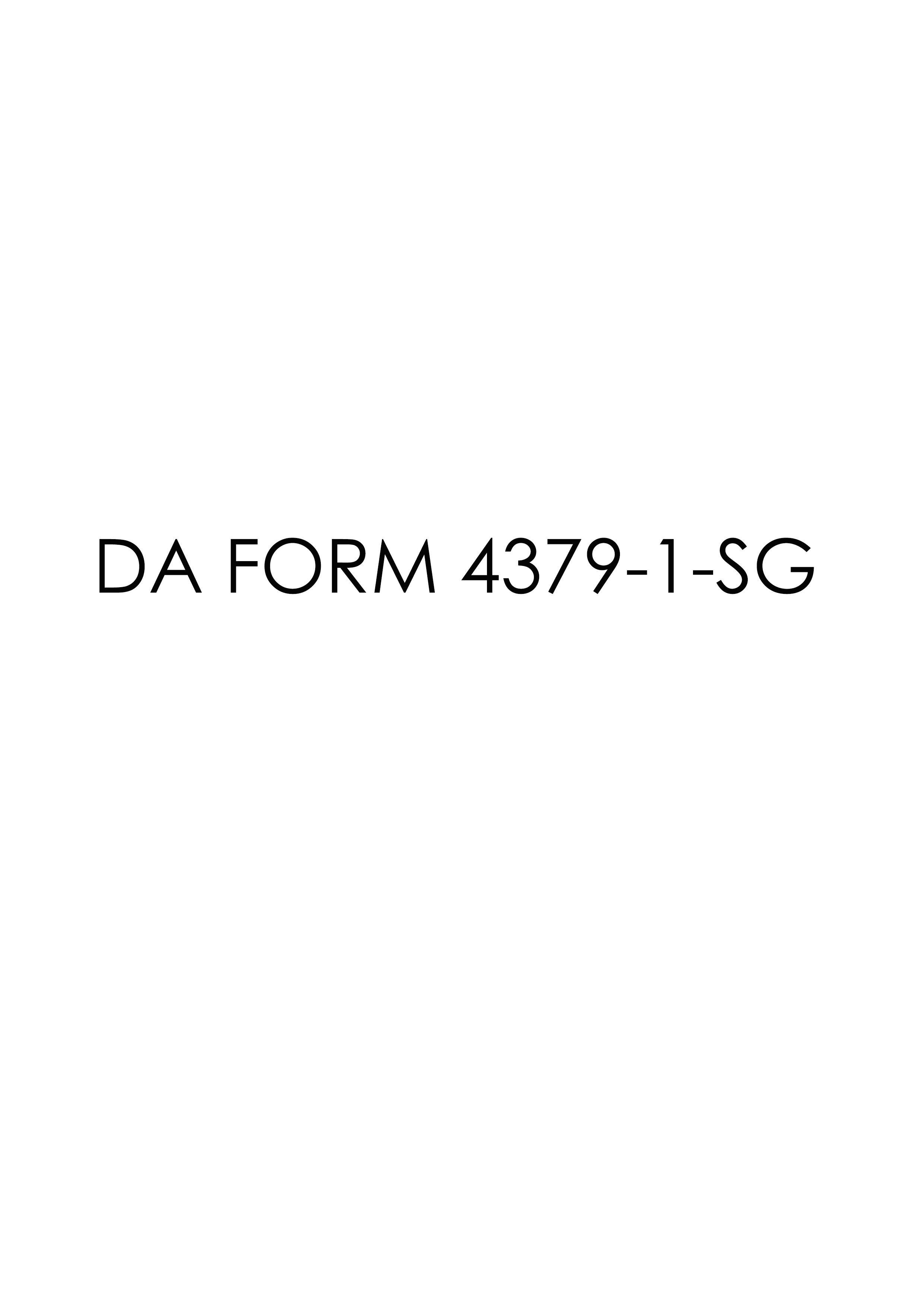 DA Form 4379-1-SG form preview