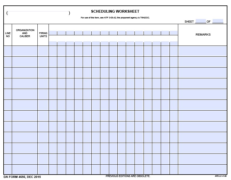 DA Form 4656 form preview
