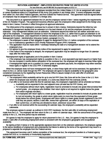 DA Form 5369 form preview