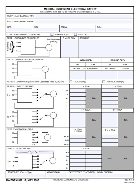 DA Form 5621-R form preview