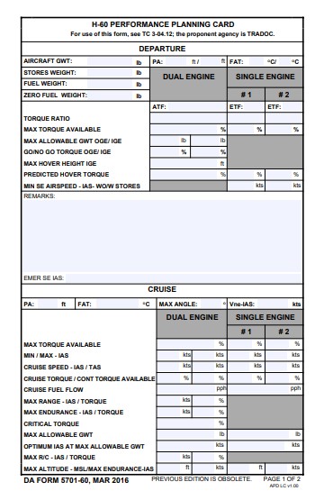 DA Form 5701-60 form preview