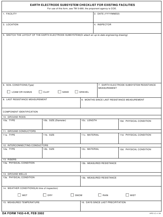 DA Form 7452-4-R form preview