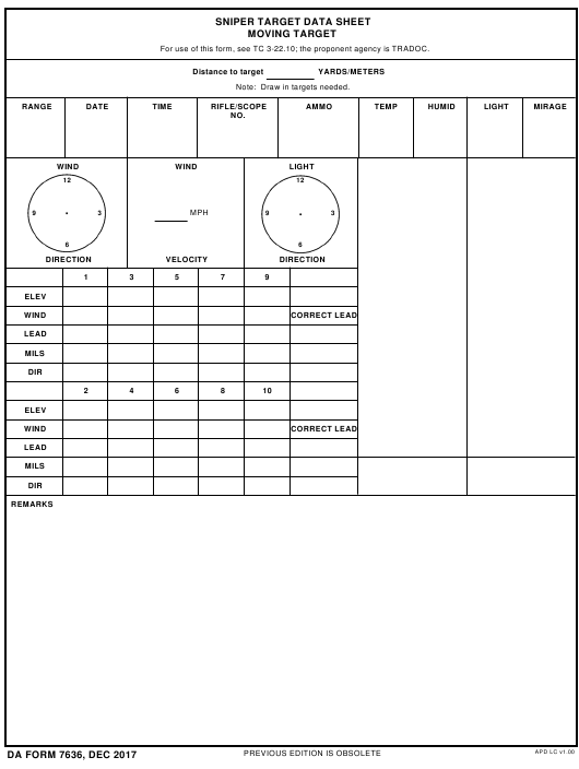 DA Form 7636 form preview