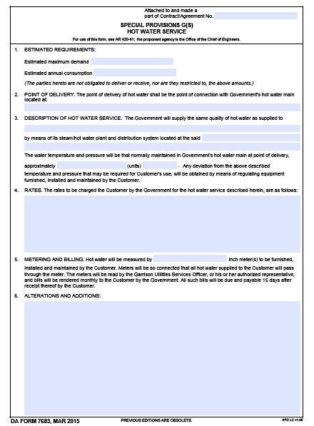 DA Form 7683 form preview