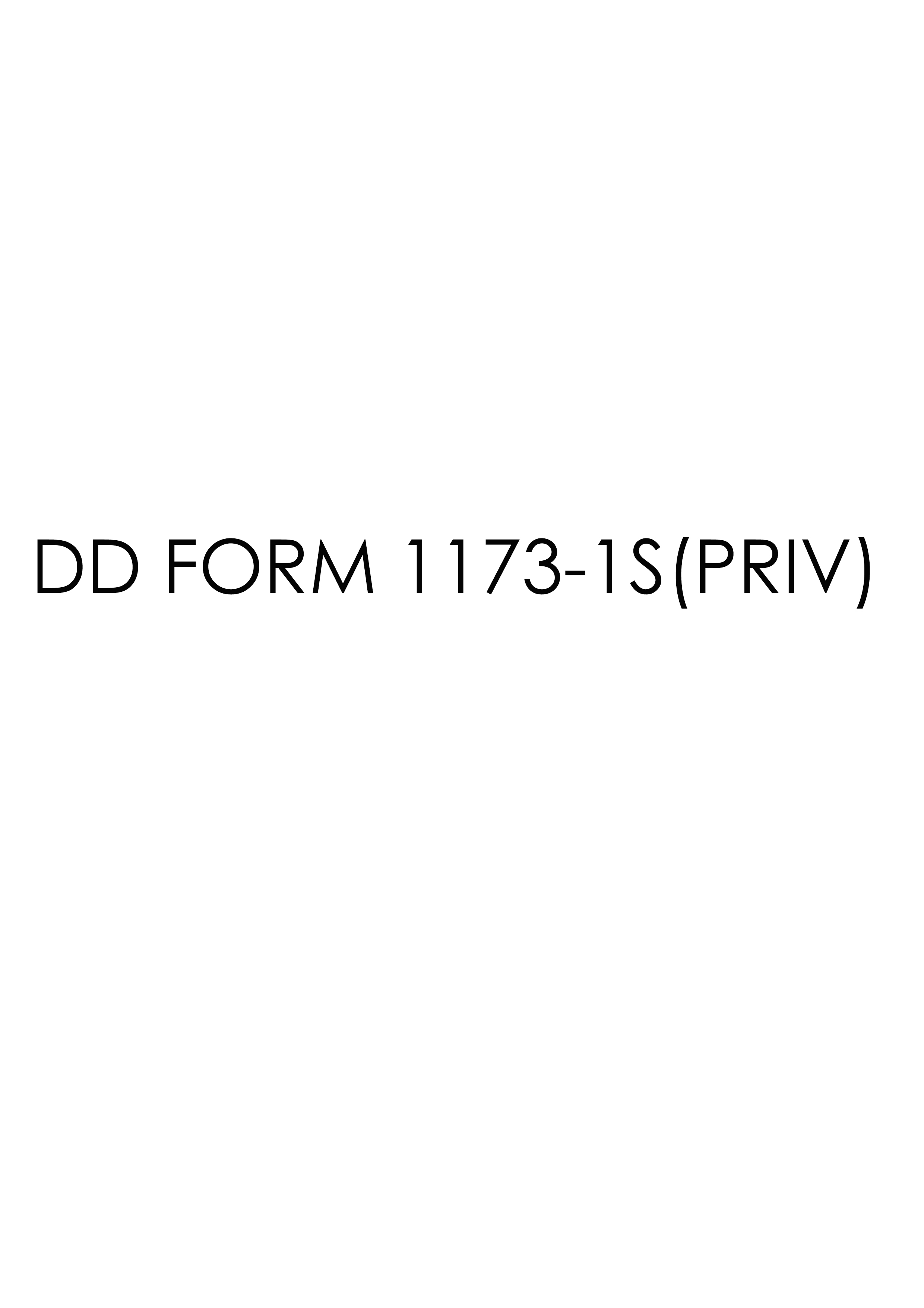 DD Form 1173-1S-PRIV- form preview