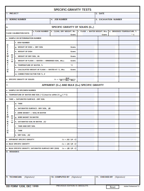 DD Form 1208 form preview