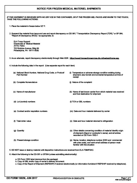 DD Form 1502N form preview