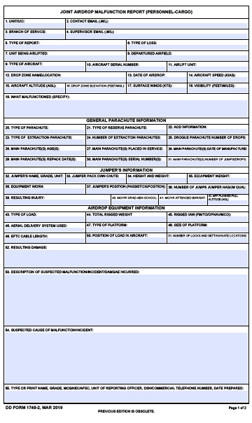 DD Form 1748-2 form preview