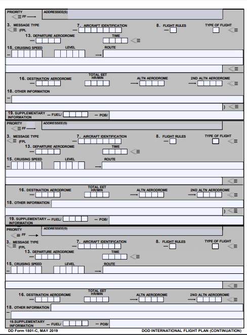 DD Form 1801C form preview