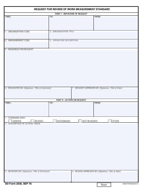 DD Form 2038 form preview
