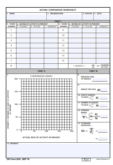 DD Form 2041 form preview