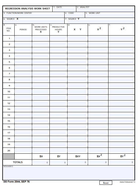DD Form 2044 form preview