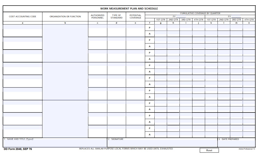 DD Form 2048 form preview