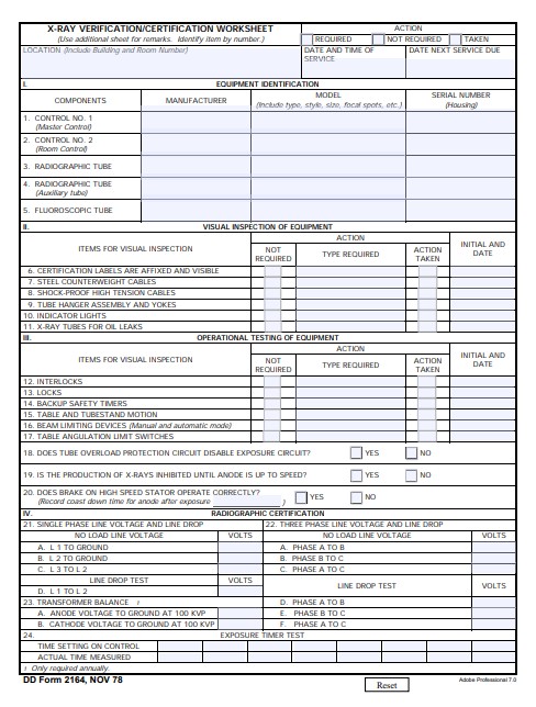 DD Form 2164 form preview