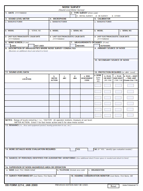 DD Form 2214 form preview